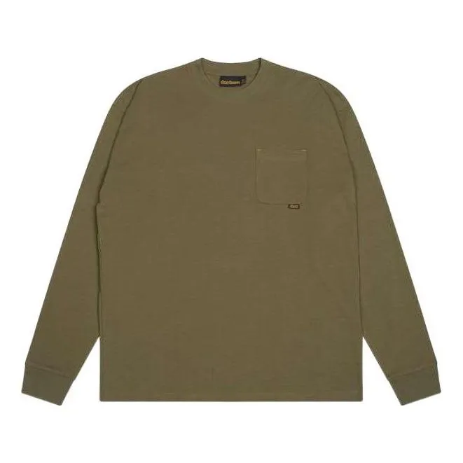 Drew House Basic Longsleeve Pocket T-shirt 'Midnight Olive' DR-SS22-210 sold by KicksCrew