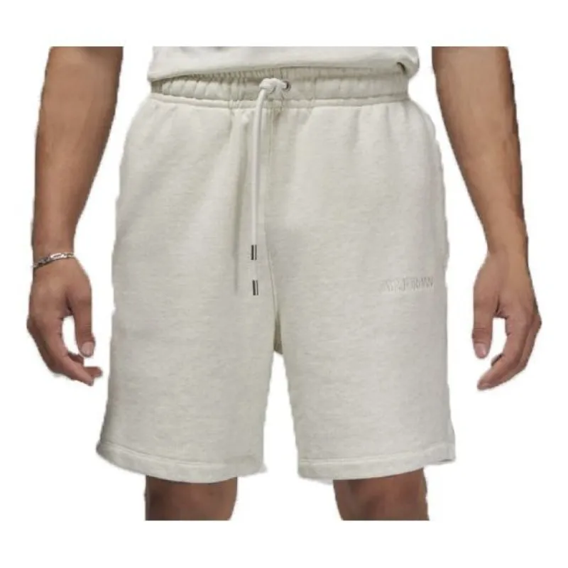 Air Jordan Wordmark Fleece Shorts 'Oatmeal Heather' FJ0701-141 sold by KicksCrew