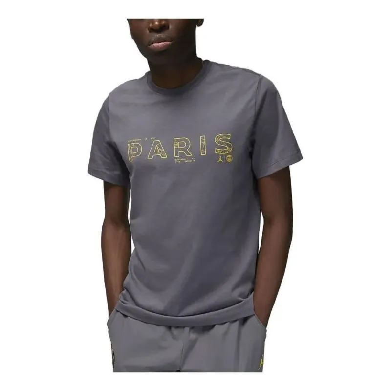 Air Jordan x PSG Graphic T-Shirt 'Grey' DV0634-014 sold by KicksCrew