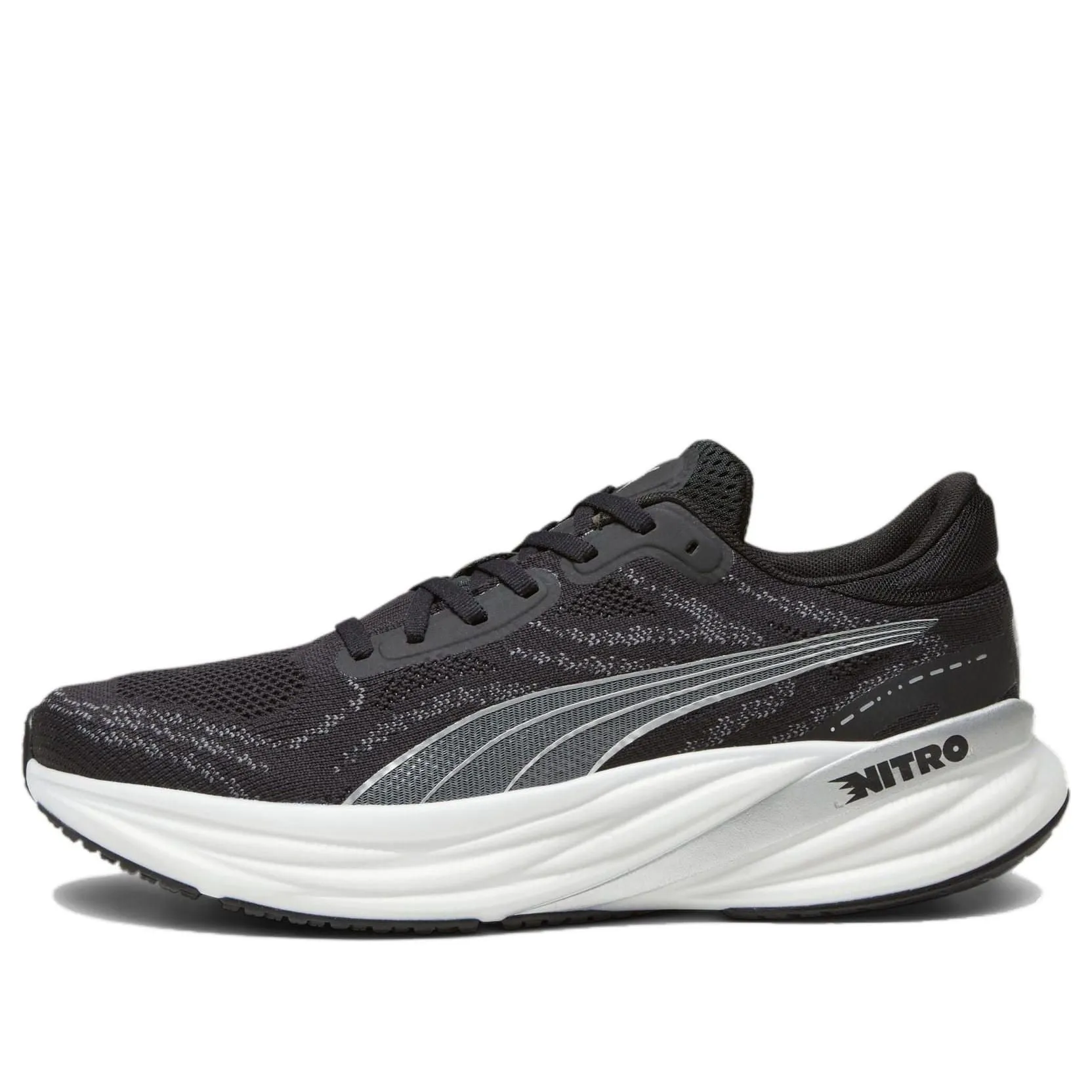 PUMA Magnify Nitro 2 'Black Silver' 376909-01 sold by KicksCrew