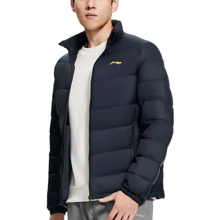 Li-Ning Warm Casual Down Jacket 'Black' AYMS203-1 sold by KicksCrew product image thumbnail 4