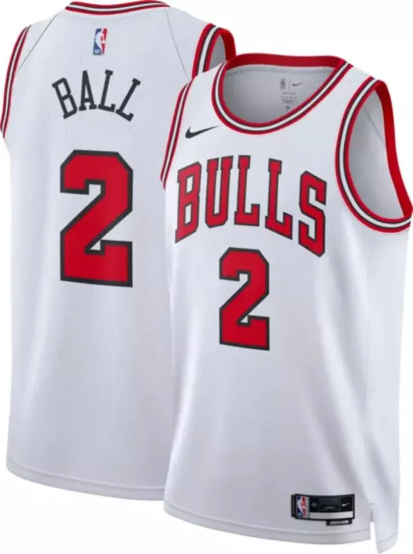 Nike x NBA Chicago Bulls Lonzo Ball Jerseys 'White' DO9588-103 sold by KicksCrew