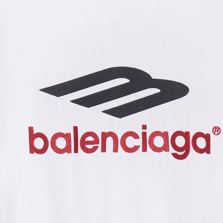 Balenciaga 3B Sports Icon Long Sleeve T-Shirt Oversized 'White Black Red' 720250TPVD79065 sold by KicksCrew product image thumbnail 5