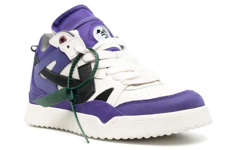 Off-White Sponge Mid-Top Sneakers 'Purple White Black' OMIA234S23LEA0013710 sold by KicksCrew product image thumbnail 2
