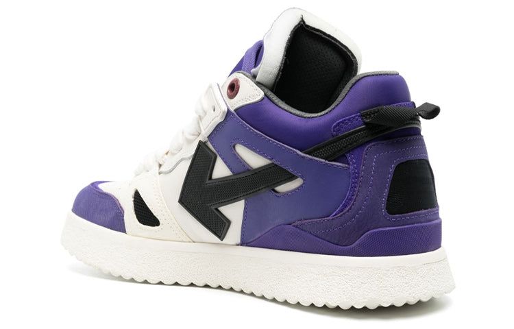 Off-White Sponge Mid-Top Sneakers 'Purple White Black' OMIA234S23LEA0013710 sold by KicksCrew product image thumbnail 4