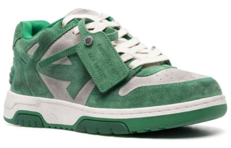 Off-White Out Of Office Low-Top Sneaker 'Green White' OMIA189S23LEA0110155 sold by KicksCrew