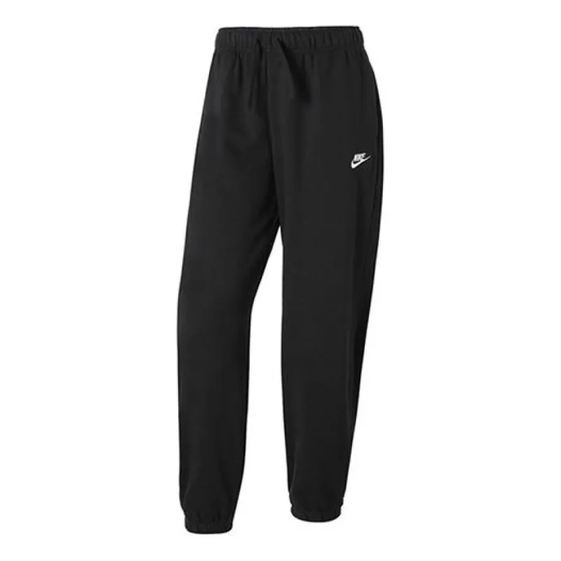 (WMNS) Nike Sportswear Club Fleece Mid-Rise Oversized Sweatpants 'Black' DQ5800-010 sold by KicksCrew