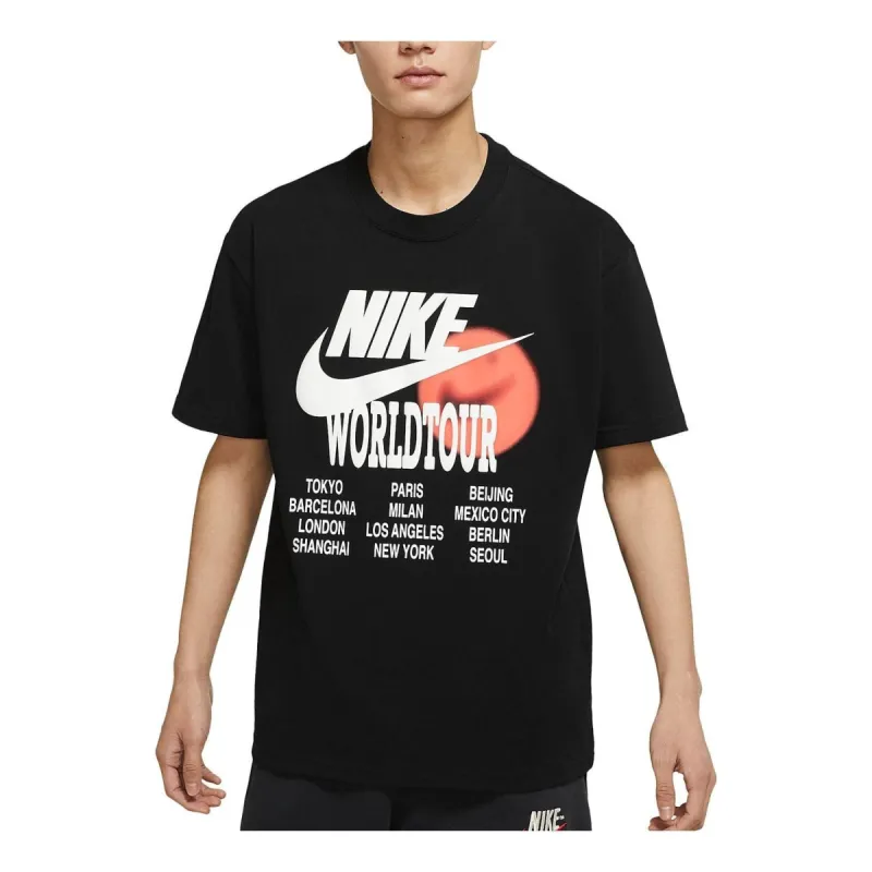 Nike WorldTour Logo T-Shirts 'Black' DO2032-010 sold by KicksCrew