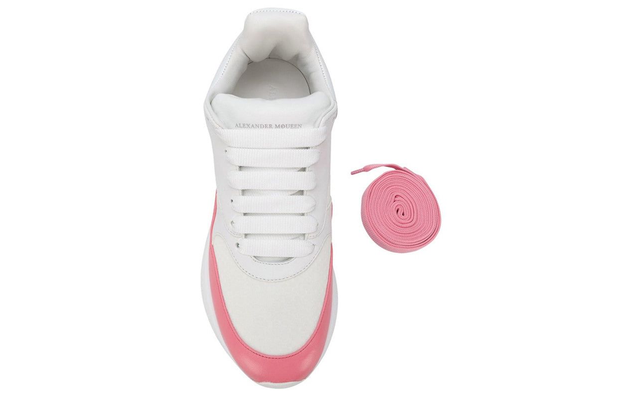 (WMNS) Alexander McQueen Oversized Runner in Nappa Calf Leather 'White Pink' 533710WHT999374 sold by KicksCrew product image thumbnail 5