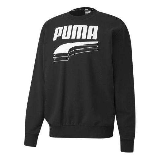 Puma Crew Sweatshirt 'Black' 582753-01 sold by KicksCrew