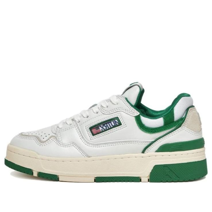 (WMNS) Autry CLC Leather Sneakers 'White Green' ROLW-MM09 sold by KicksCrew