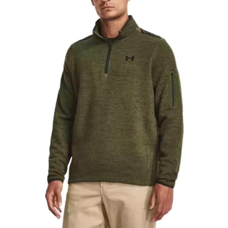 Under Armour Specialist Printed 1/4 Zip Pullover 'Green' 1382178-390 sold by KicksCrew product image thumbnail 3
