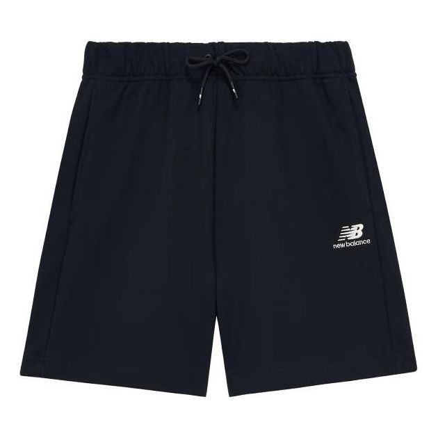 New Balance Logo Cotton Shorts 'Black' 5VD24213-BK sold by KicksCrew