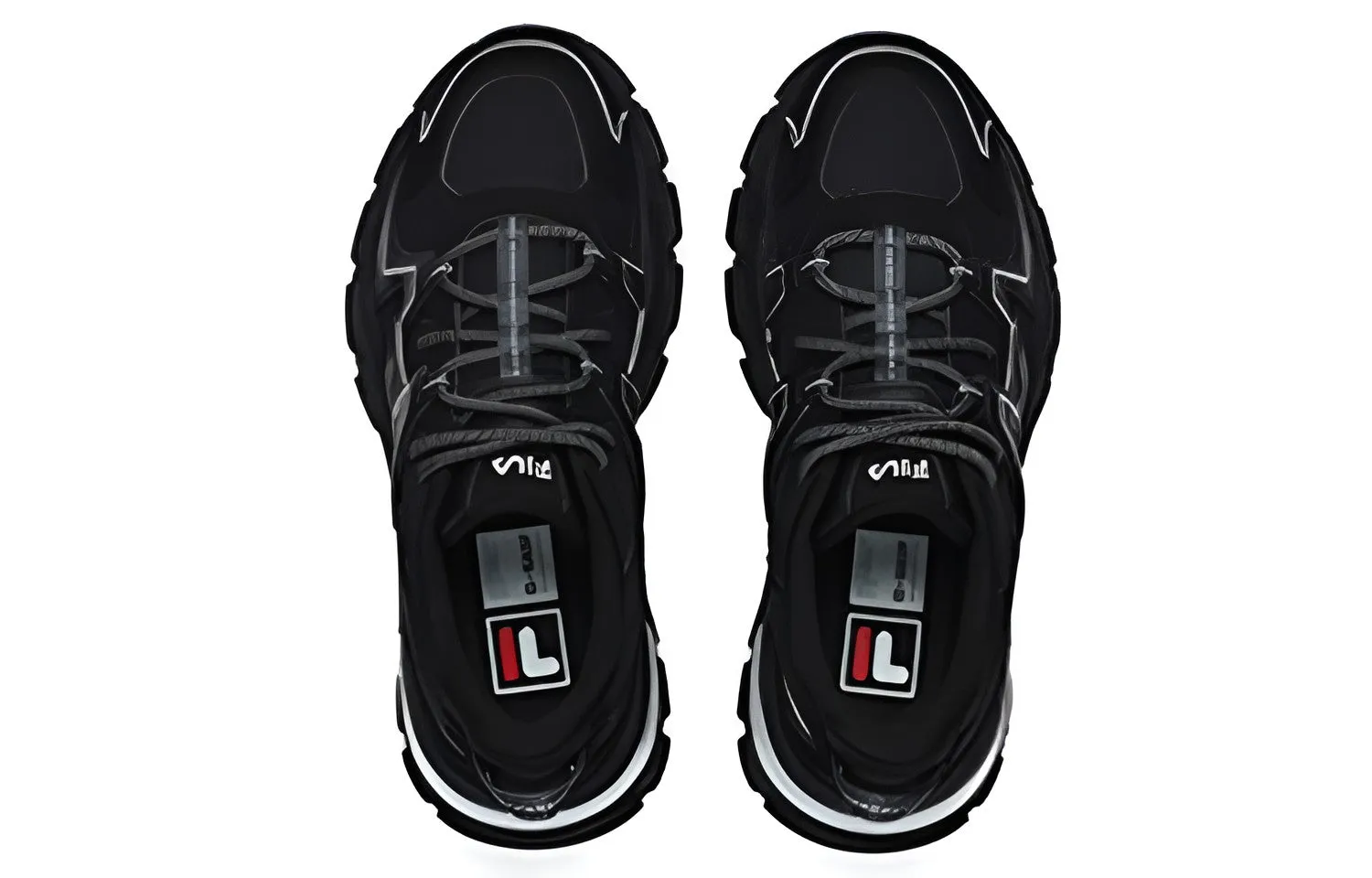 (WMNS) FILA Aurora Sneakers 'Black White' F12W231127FBK sold by KicksCrew product image thumbnail 3