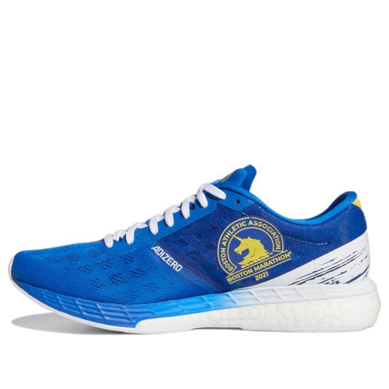 (WMNS) Adidas Adizero Boston 9 Marathon Shoes 'Blue Yellow' GZ2942 sold by KicksCrew