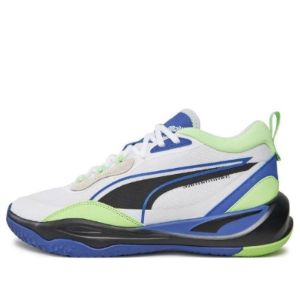PUMA Playmaker Sneakers 'White Blue Green' 385841-11 sold by KicksCrew