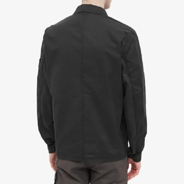 STONE ISLAND Supima Cotton Shirt Jacket 'Black' 761512619-V0029 sold by KicksCrew product image thumbnail 2
