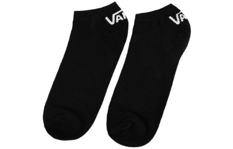 Vans Logo No Show Socks 3 Pack 'Black White' VN0A3QT3BLK sold by KicksCrew