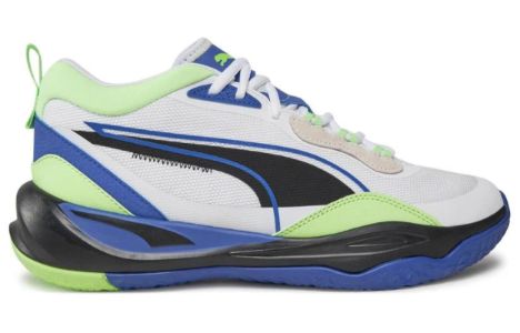 PUMA Playmaker Sneakers 'White Blue Green' 385841-11 sold by KicksCrew