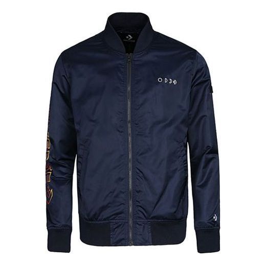Converse Casual Sports Stand Collar Baseball Jacket 'Navy' 10007769-A02 sold by KicksCrew