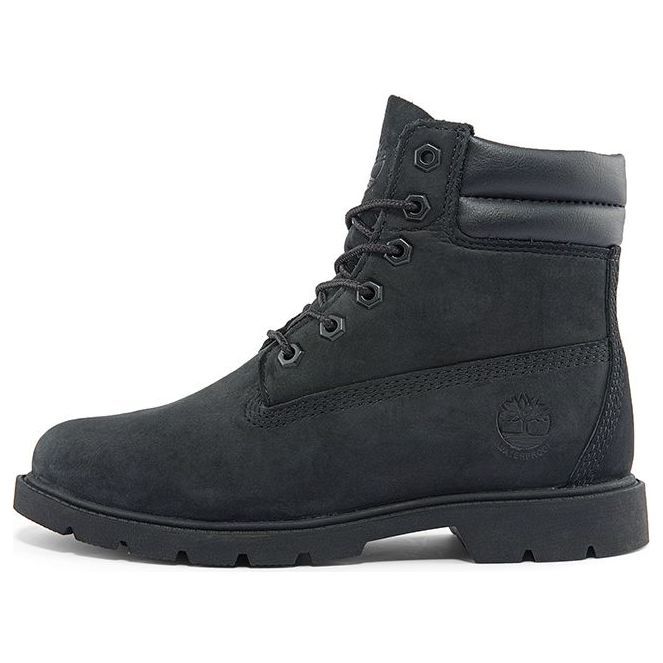 (WMNS) Timberland Linden Woods 6-Inch Double Collar Boots 'Black' A156S001 sold by KicksCrew