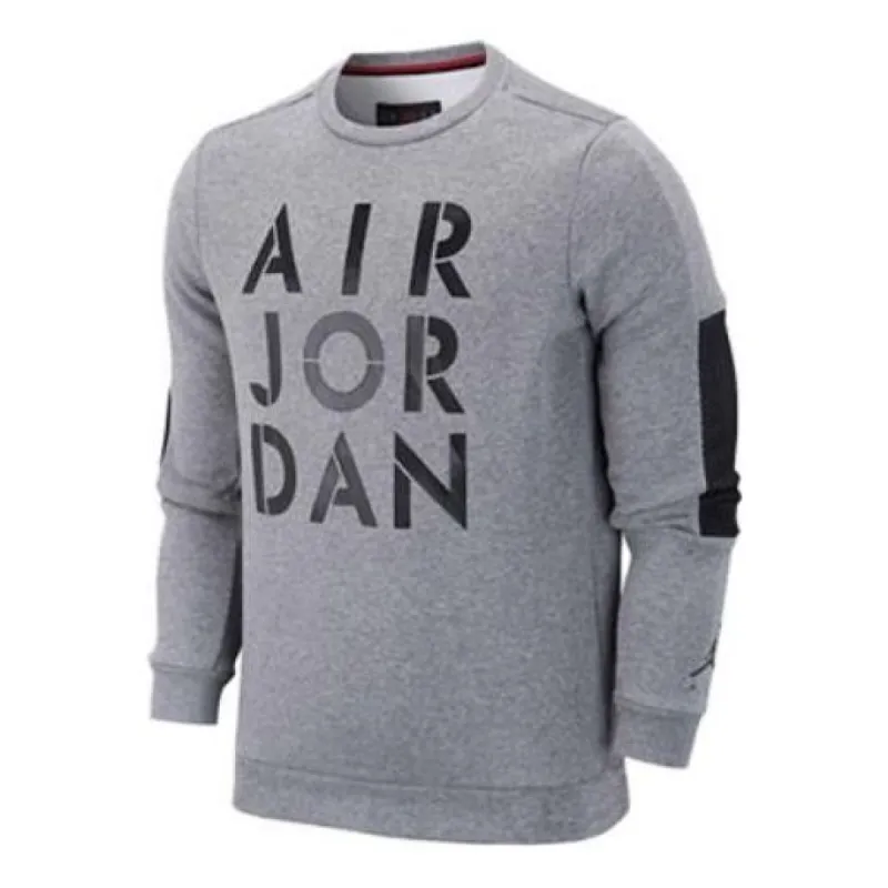 Air Jordan Word Mark Long Sleeve 'Grey' CK1355-091 sold by KicksCrew