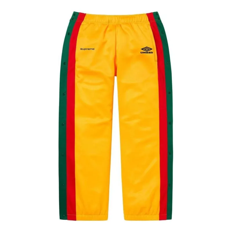 Supreme x Umbro SS23 Break-Away Track Pants 'Yellow' SUP-SS23-222 sold by KicksCrew