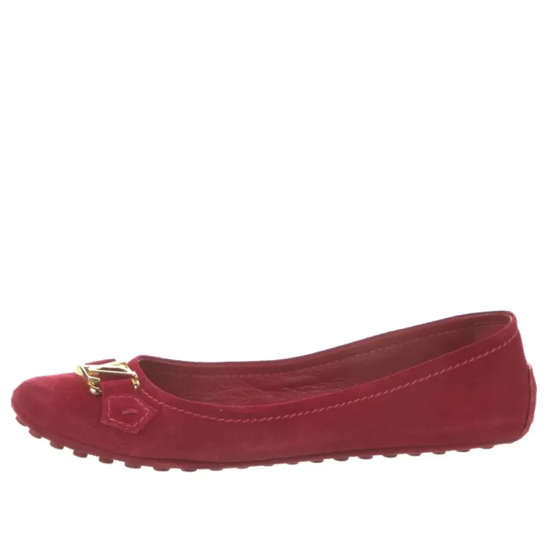 (WMNS) LOUIS VUITTON Ballerina Shoes 'Red Suede' 1A2P1N sold by KicksCrew