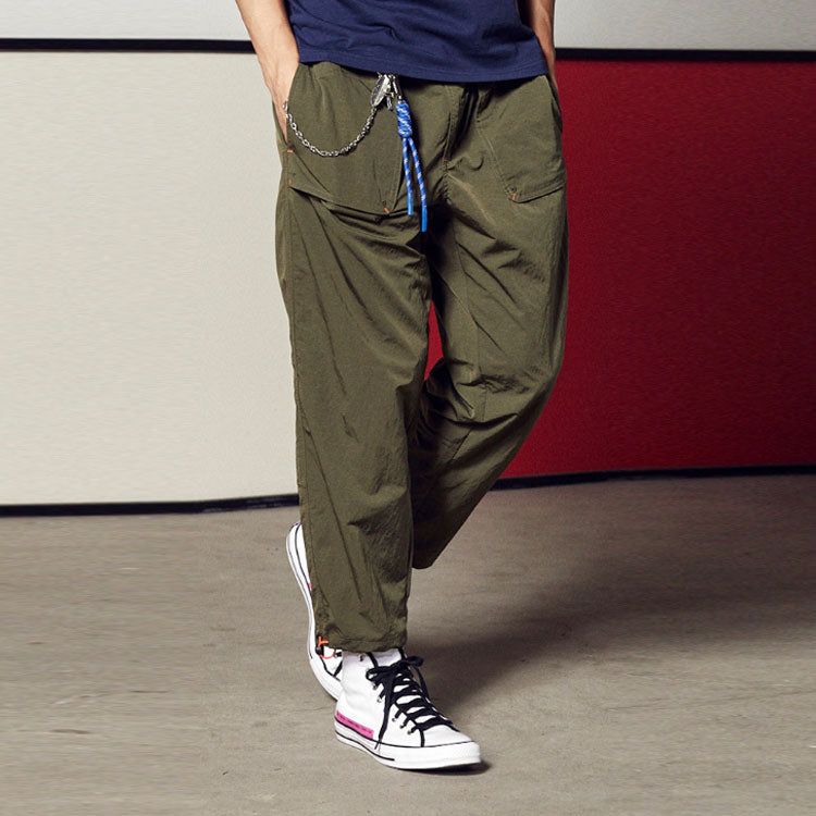 Converse Nylon Pocket Pants 'Olive Green' 10023166-A02 sold by KicksCrew product image thumbnail 3