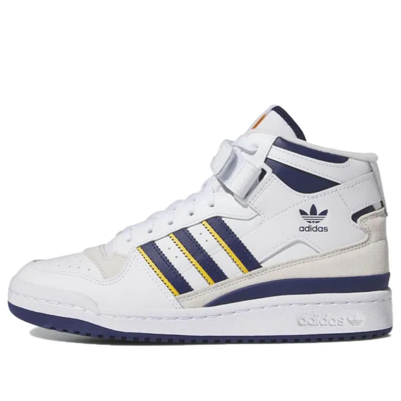 (WMNS) Adidas Forum Mid 'White Blue Yellow' IE7416 sold by KicksCrew