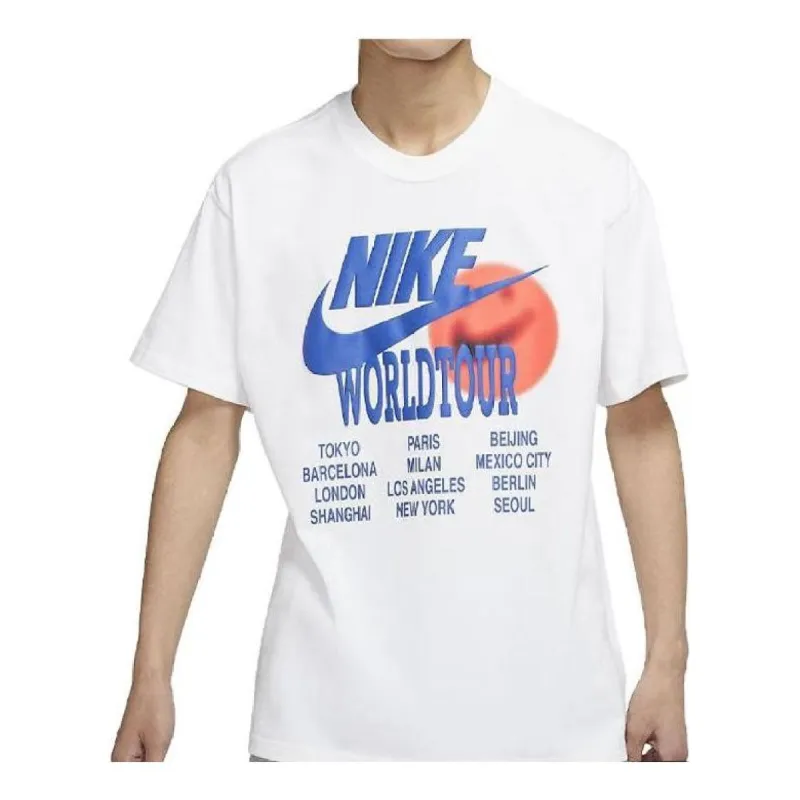 Nike WorldTour Logo T-Shirts 'White' DO2032-100 sold by KicksCrew