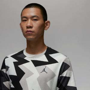 Air Jordan Jumpman All Over Print T-Shirt 'Black Grey' FB7356-010 sold by KicksCrew