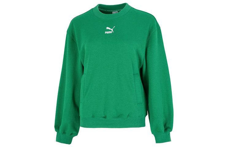 (WMNS) Puma Graphic Sweatshirt 'Green' 537518-86 sold by KicksCrew product image thumbnail 2