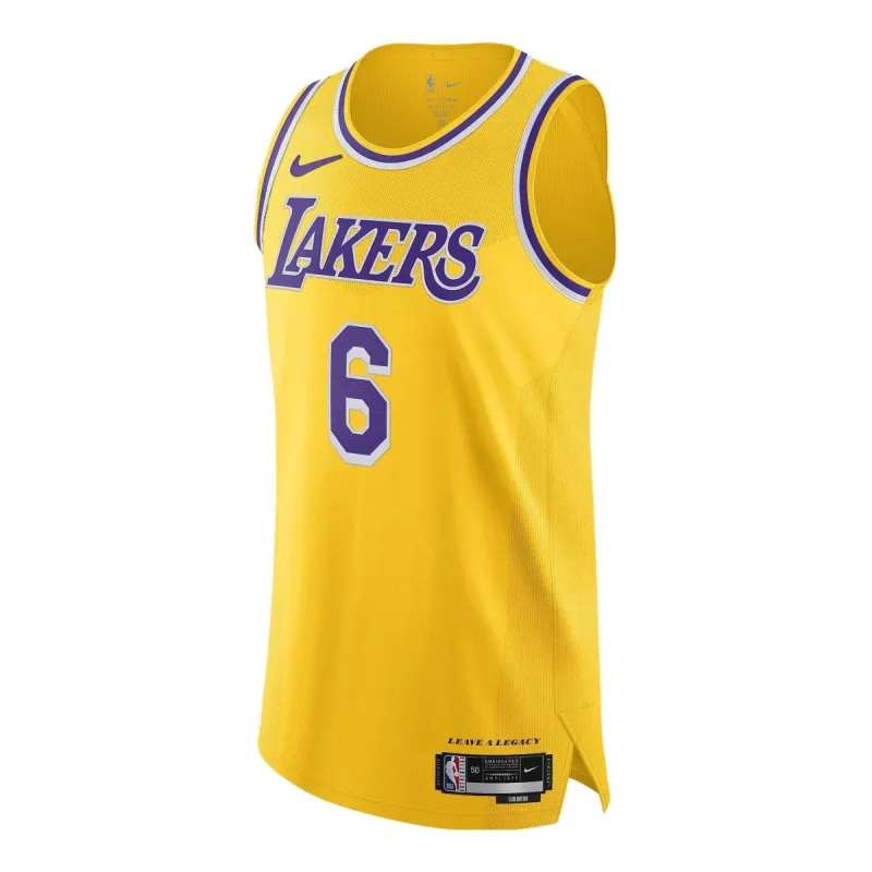 Nike x NBA Lakers LeBron James Jerseys 'Yellow' DM6028-728 sold by KicksCrew
