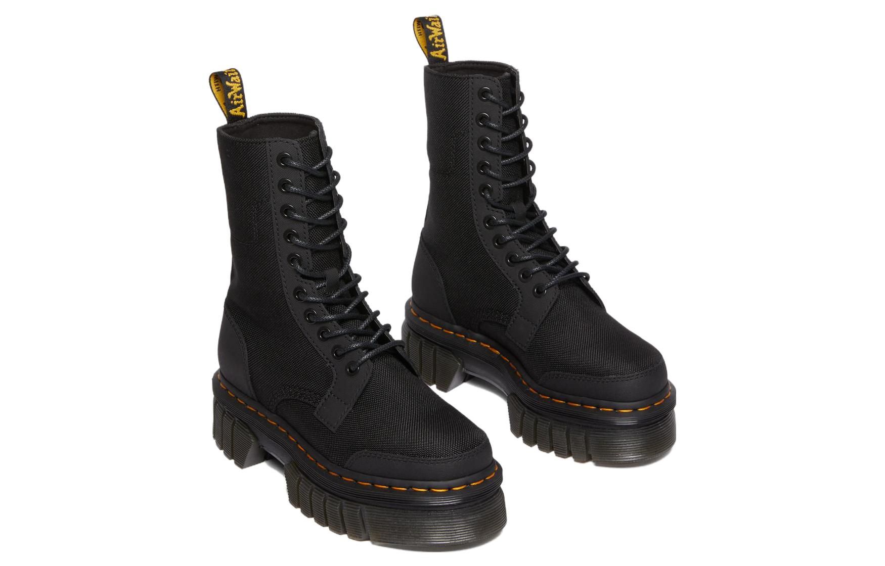 Dr.Martens Audrick 10-eye Synthetic Leather Platform Boots 'Black' 30680001 sold by KicksCrew product image thumbnail 3