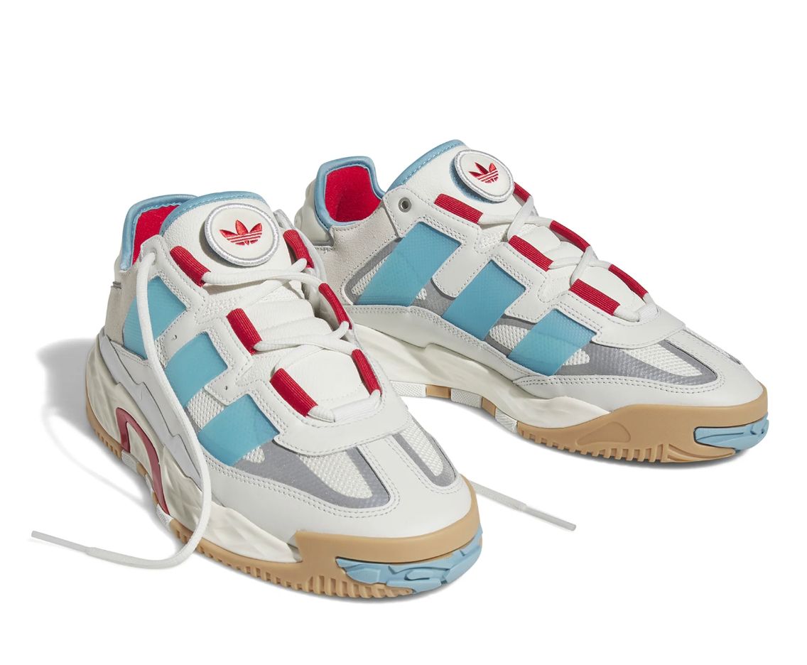 Adidas Niteball Shoes 'Crystal White Preloved Blue' FZ5798 sold by KicksCrew product image thumbnail 2