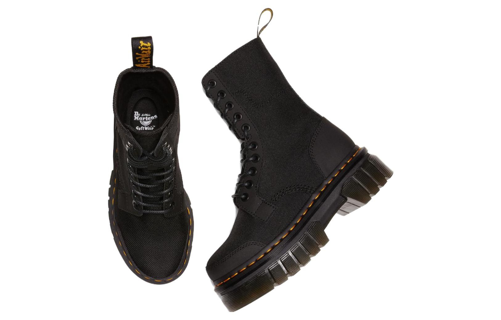 Dr.Martens Audrick 10-eye Synthetic Leather Platform Boots 'Black' 30680001 sold by KicksCrew product image thumbnail 5
