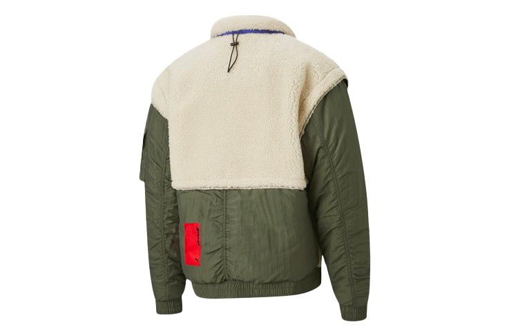 Puma x Attempt Sherpa Fleece Jacket 'Beige Green Blue' 598257-75 sold by KicksCrew product image thumbnail 2