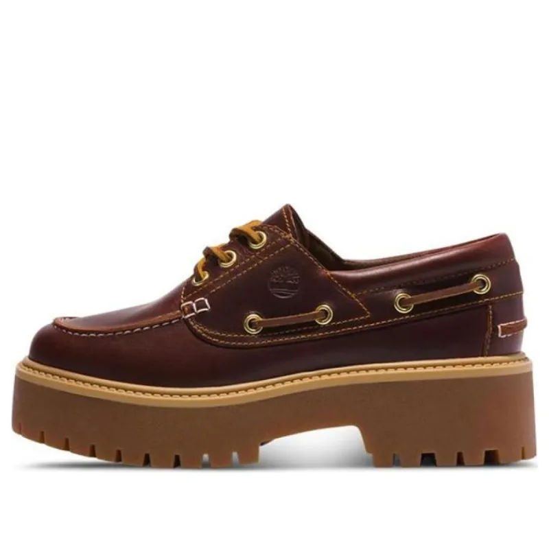 (WMNS) Timberland Premium Boat Shoes 'Brown' A2QDMW sold by KicksCrew