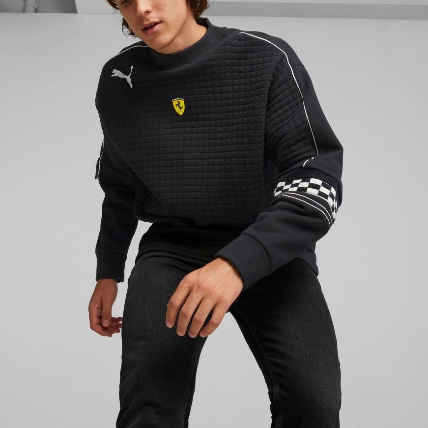 Puma Ferrari Race Statement Sweatshirt 'Black' 535785-01 sold by KicksCrew product image thumbnail 3