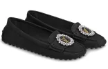 (WMNS) LOUIS VUITTON Dauphine Shoes 'Black Suede' 1A5MLJ sold by KicksCrew