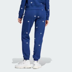 (WMNS) adidas Allover Mini Crest Logo Sweatpants 'Blue' II5631 sold by KicksCrew