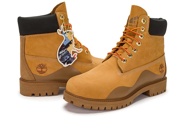 Timberland Heritage 6 Inch Waterproof Boot 'Wheat Nubuck with Brown' A5UUHW sold by KicksCrew product image thumbnail 5
