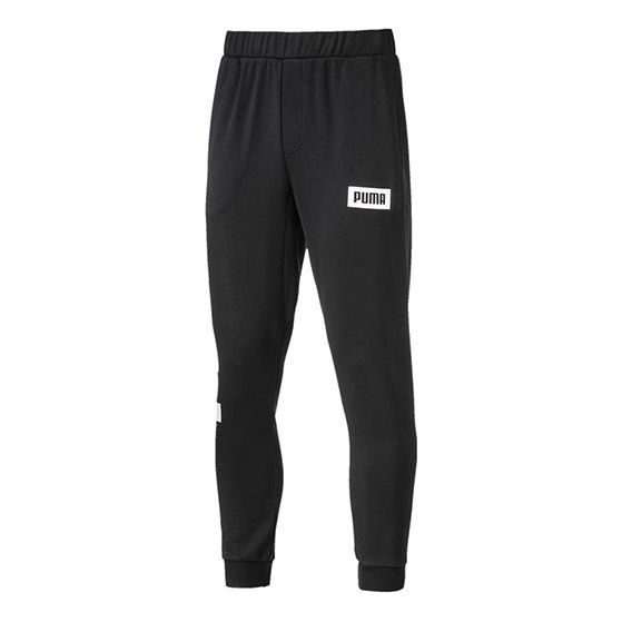 Puma Track Pants Logo 'Black' 851980-01 sold by KicksCrew