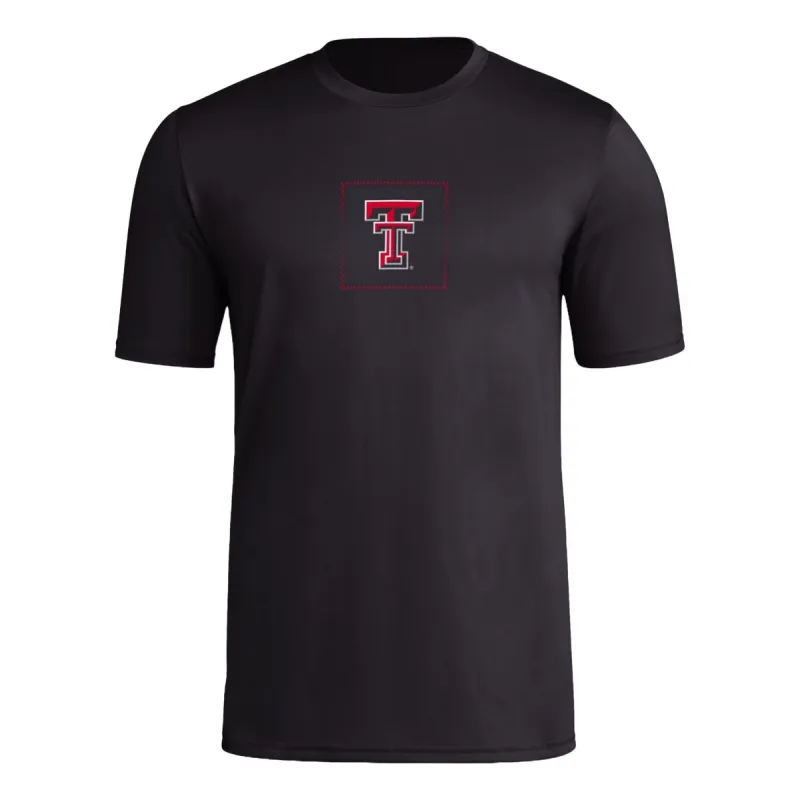 adidas Texas Tech Pre-Game T-shirt Asia Sizing 'Black' JP2054 sold by KicksCrew
