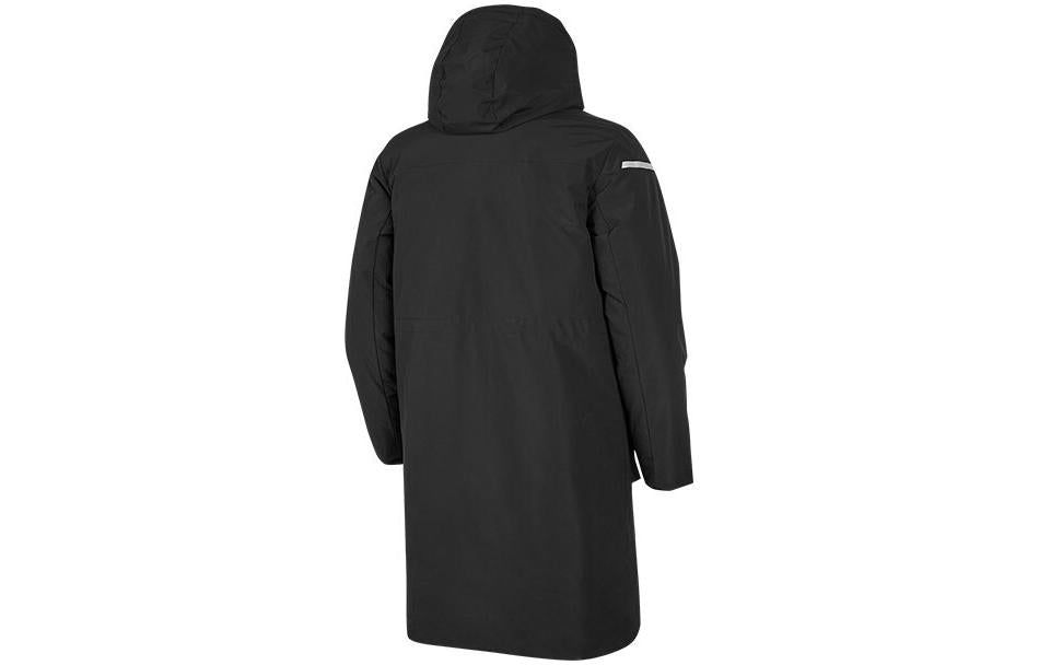 Skechers Performance Series Long Down Jacket 'Black White Yellow' P421M003-0018 sold by KicksCrew product image thumbnail 2