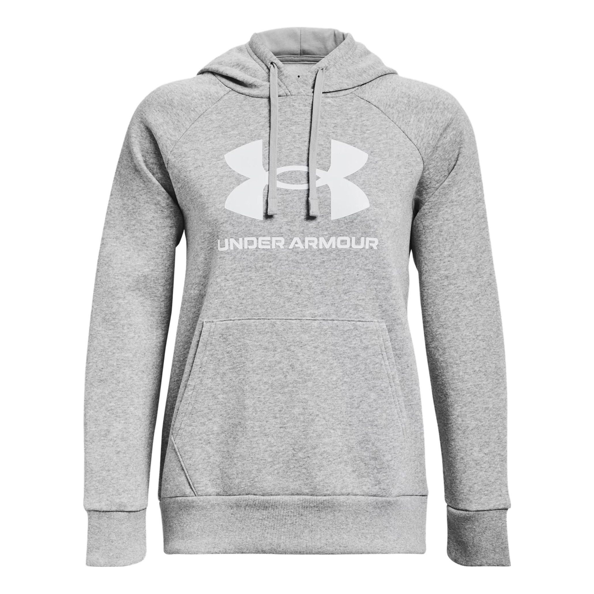 (WMNS) Under Armour Rival Fleece Big Logo Hoodie 'Light Grey' 1379501-012 sold by KicksCrew