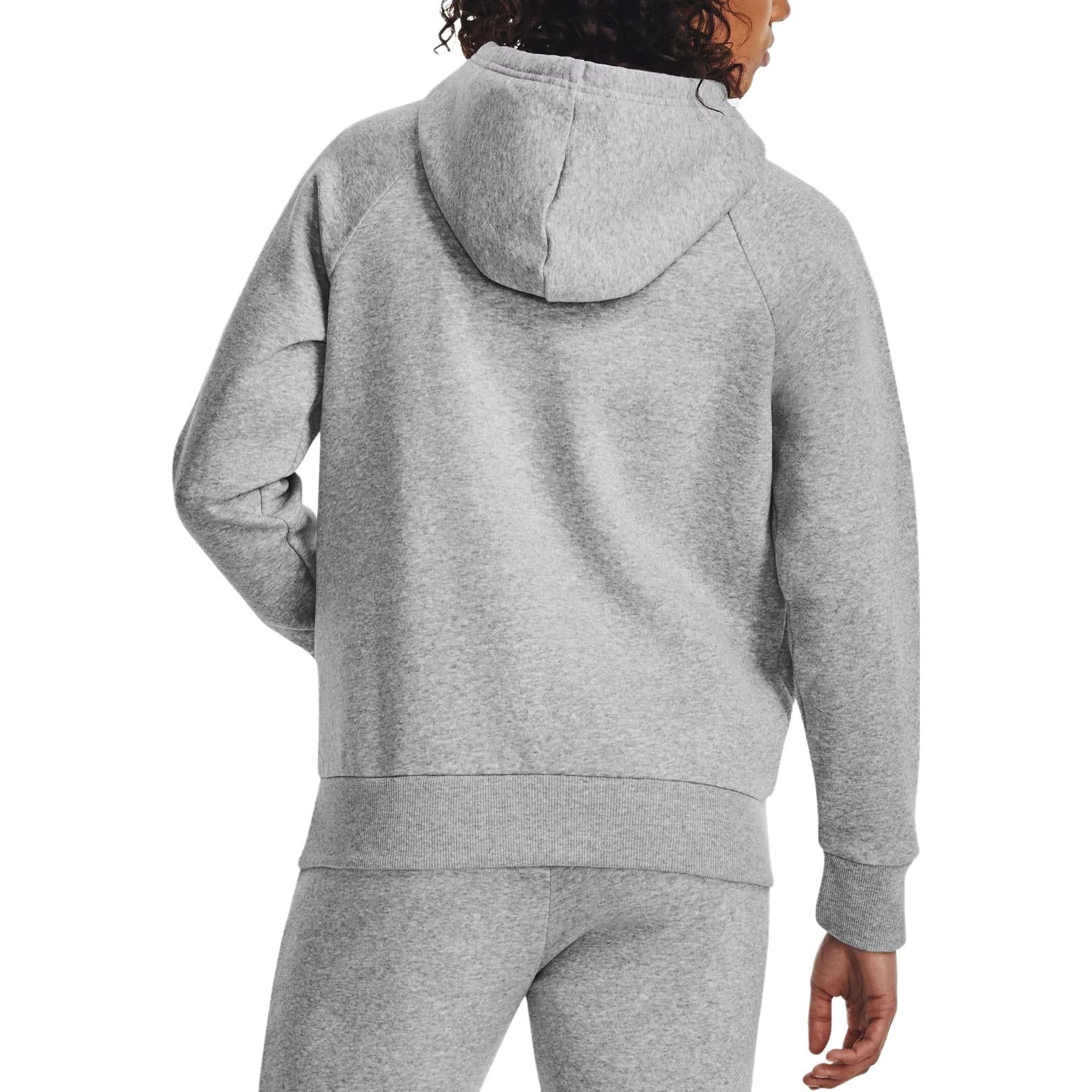 (WMNS) Under Armour Rival Fleece Big Logo Hoodie 'Light Grey' 1379501-012 sold by KicksCrew product image thumbnail 5