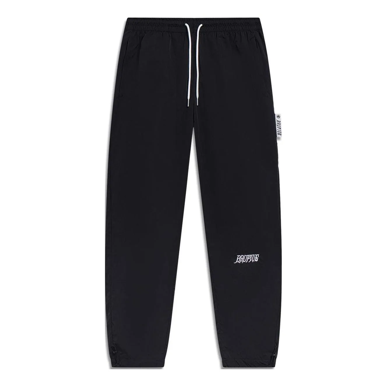 Li-Ning BadFive Embroidered Logo Straight Pants 'Black' AYKT053-2 sold by KicksCrew