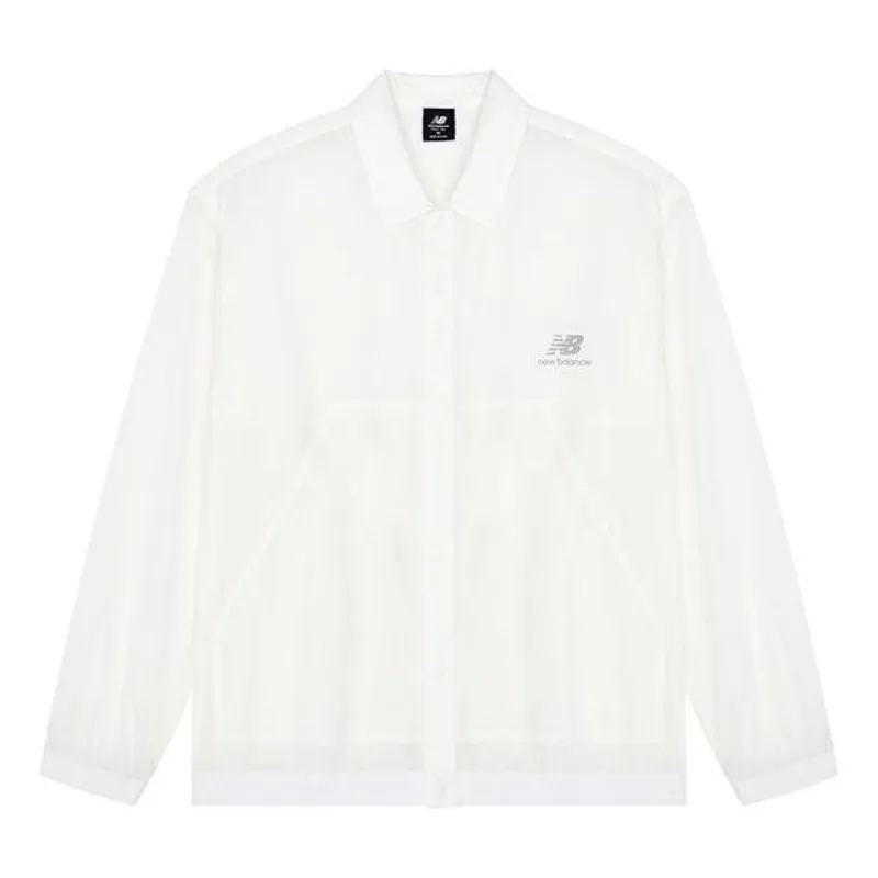 New Balance FW22 Sportswear Jacket 'White Grey' AMJ23301 sold by KicksCrew